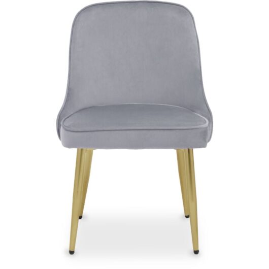 Demi Grey Velvet Dining Chair - Premier Housewares