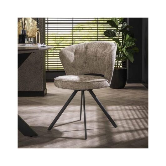 Furnwise - Industrial Dining Chair Dion Taupe