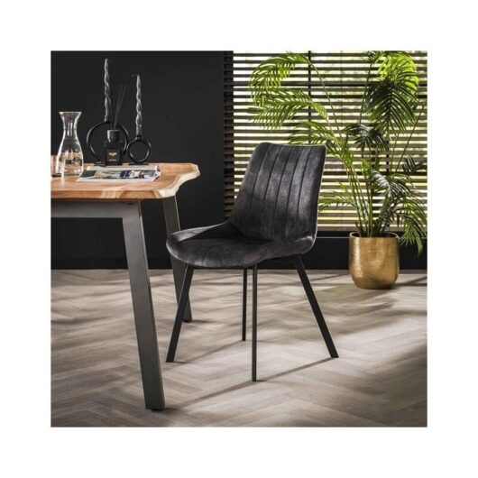 Furnwise - Velvet Dining Chair Marty Anthracite