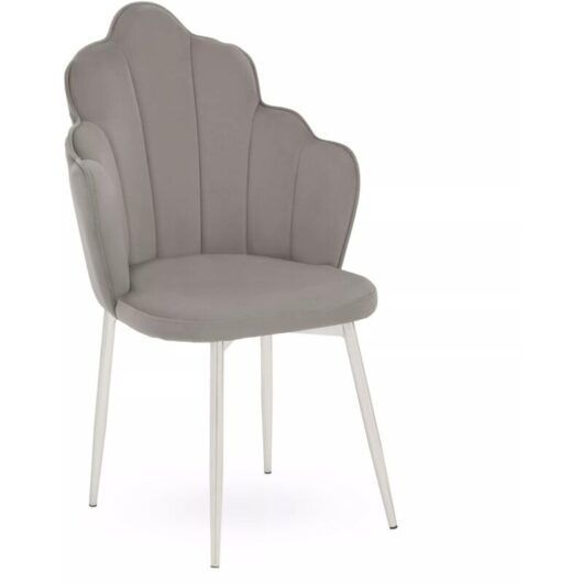 Tian Grey Velvet Chair - Premier Housewares