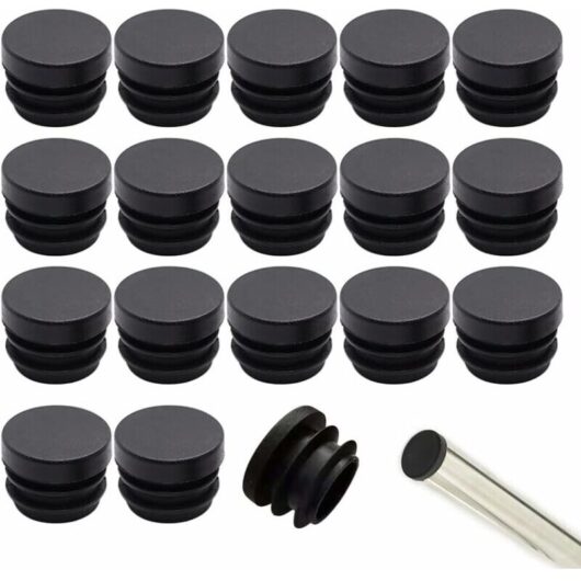 32 Pieces 16mm Chair Caps, Round Plastic Chair Leg Caps, Chair Tube Caps, Chair Leg Protectors